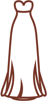 Vestido largo Chocolate